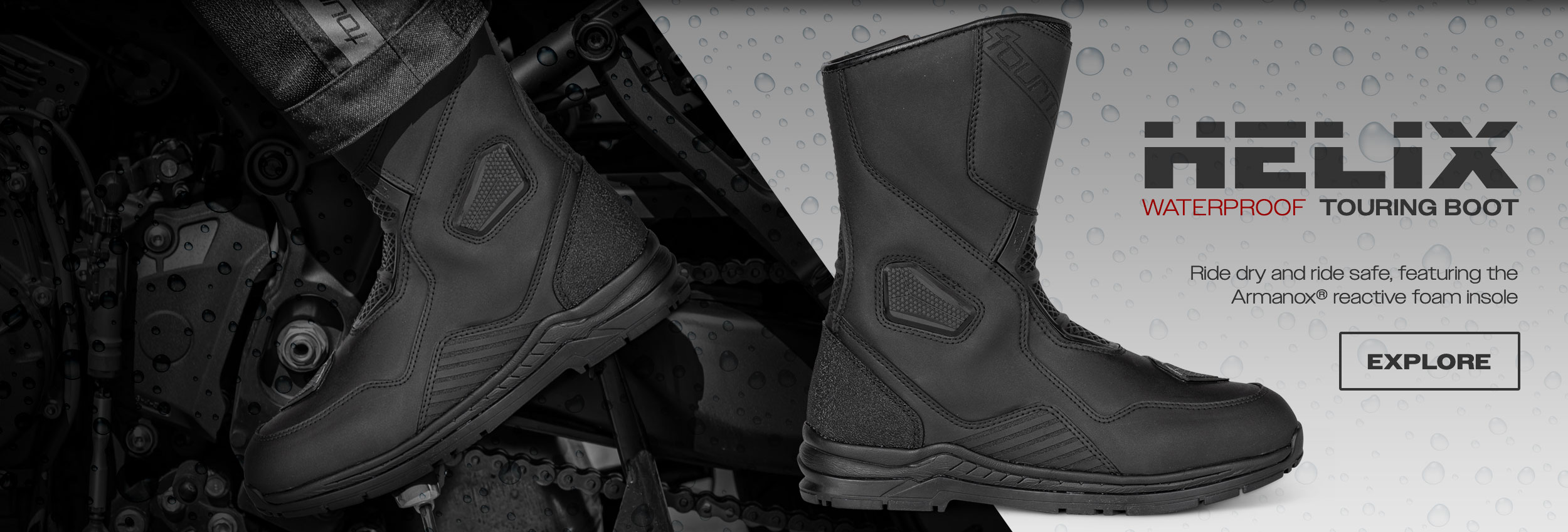 Tourmaster Helix Waterproof Touring Boots