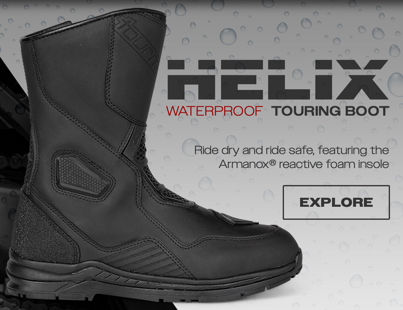 Tourmaster Helix Waterproof Touring Boots